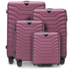 Set od 4 kofera Wings PEAFOWL BURGUNDY