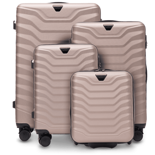 Set of 4 Wings suitcases PEAFOWL CHAMPAGNE