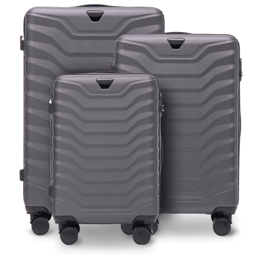 Set of 3 Wings suitcases PEAFOWL DARK GREY