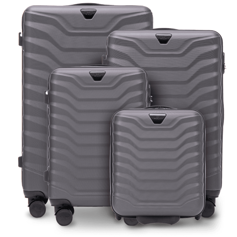 Set di 4 valigie Wings PEAFOWL GRIGIO SCURO