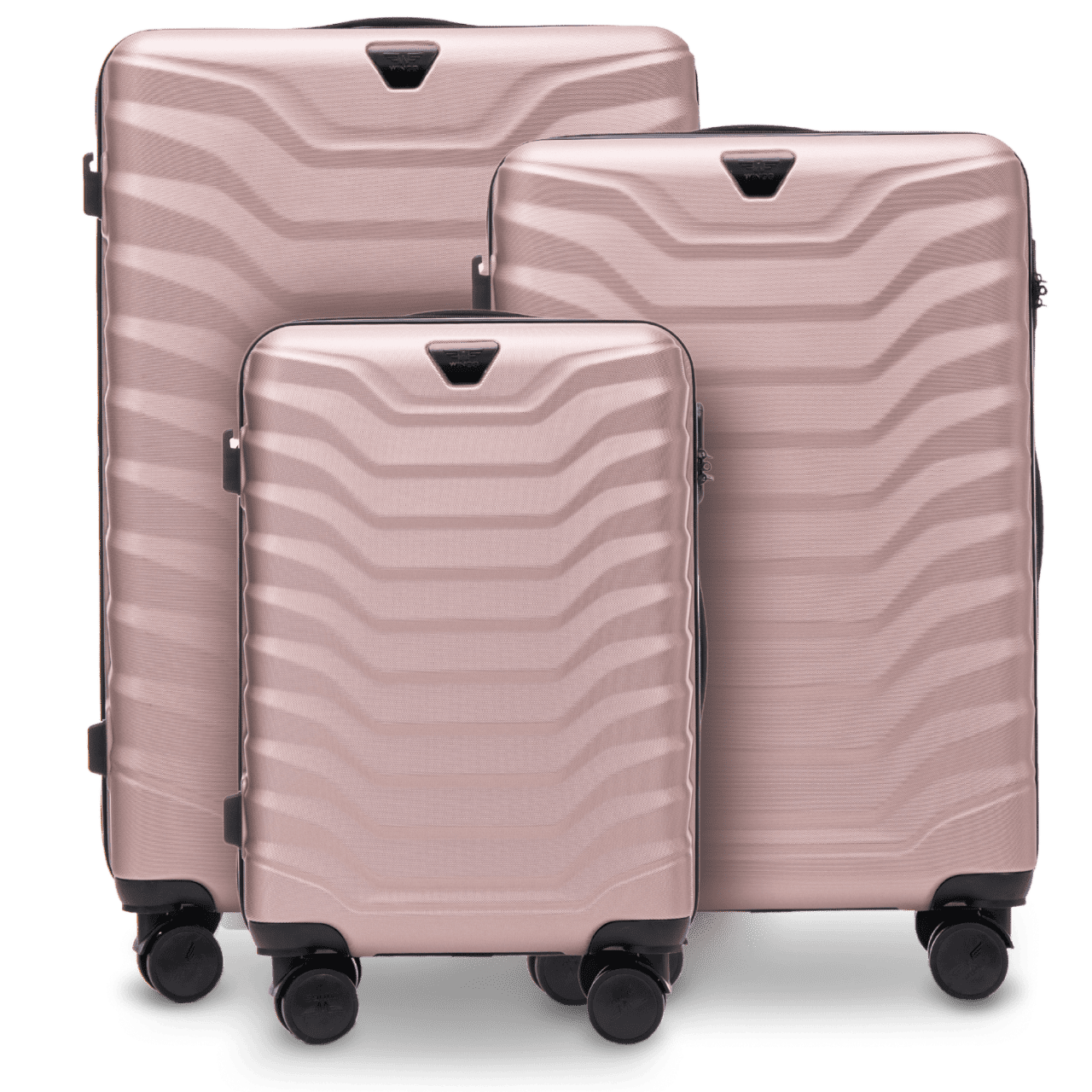 Zestaw 3 walizek Wings PEAFOWL ROSE GOLD PEAFOWL COLLECTION