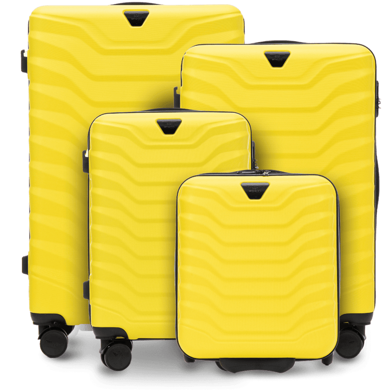 Set de 4 valize Wings PEAFOWL YELLOW