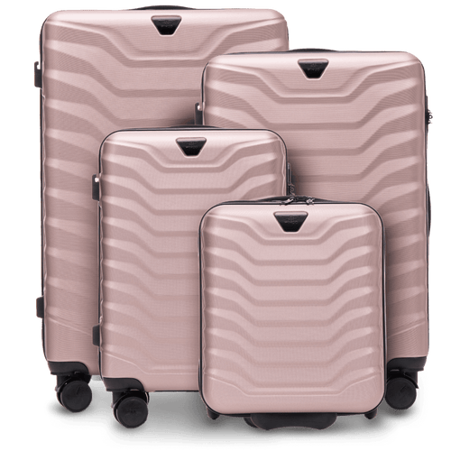 Set of 4 Wings suitcases PEAFOWL ROSE GOLD