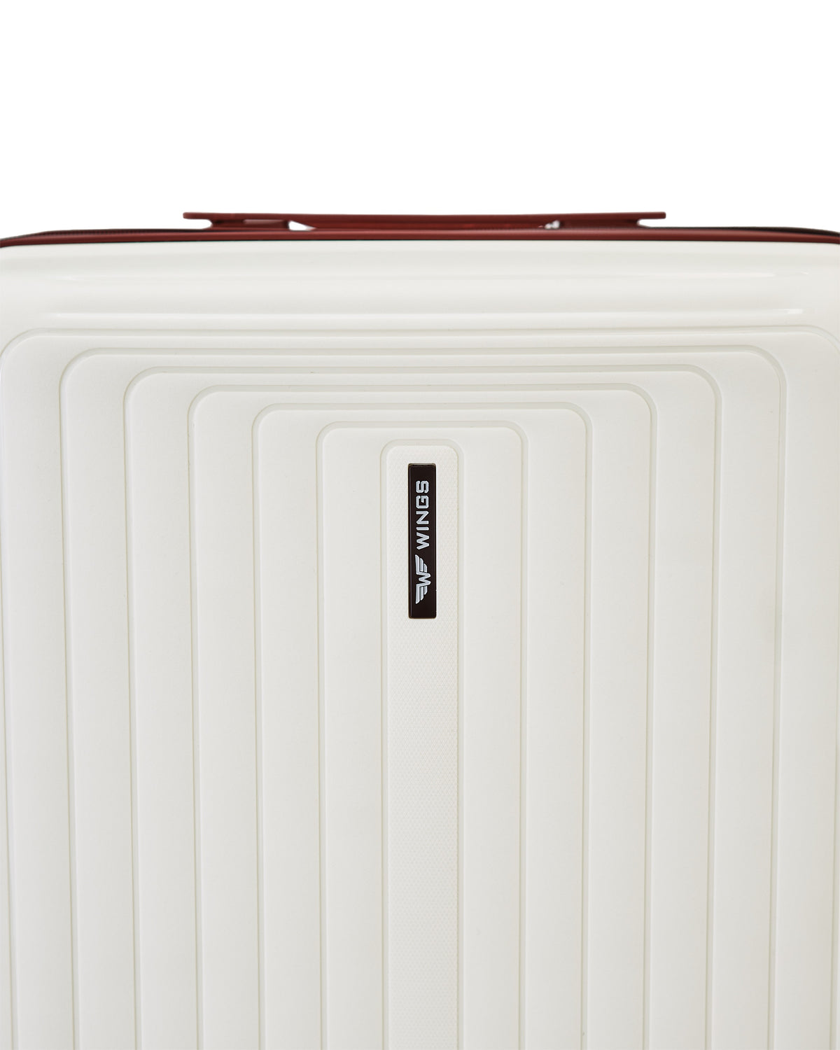 WINGS PUFFIN 20" OFF WHITE + BURGUNDY CABIN SUITCASE