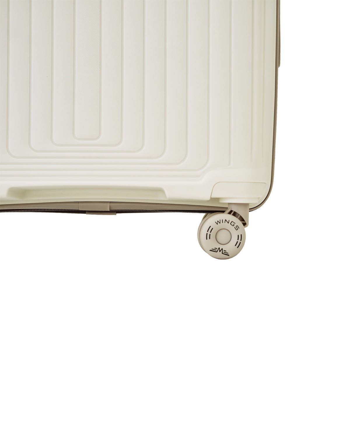 LARGE WINGS PUFFIN 28" SUITCASE OFF WHITE + BEIGE