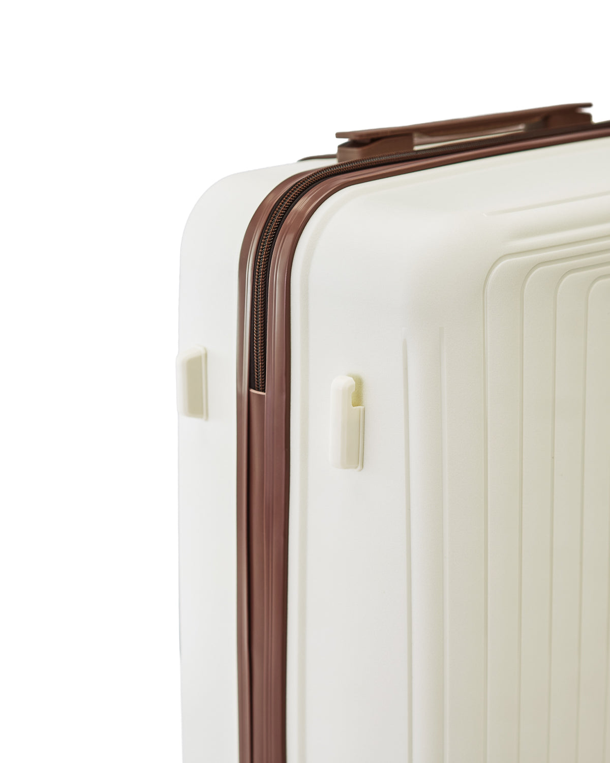 LARGE WINGS PUFFIN 28" SUITCASE OFF WHITE + BROWN