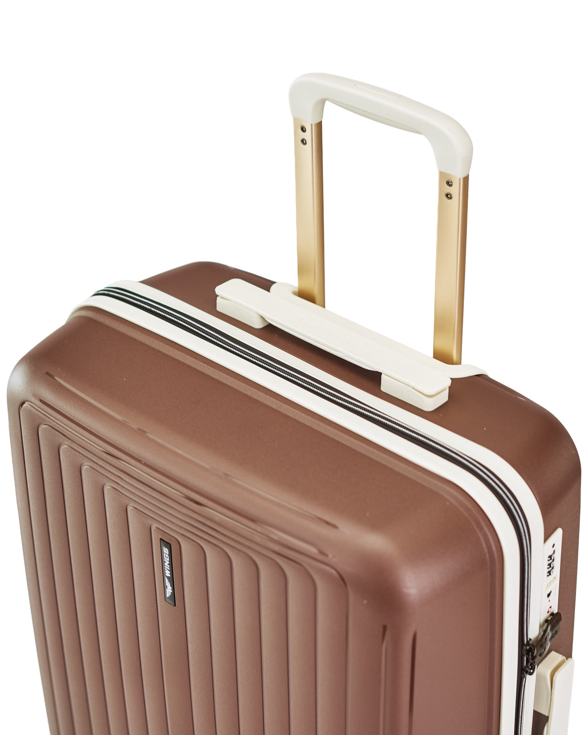 LARGE WINGS PUFFIN 28" SUITCASE CHOCOLATE BROWN