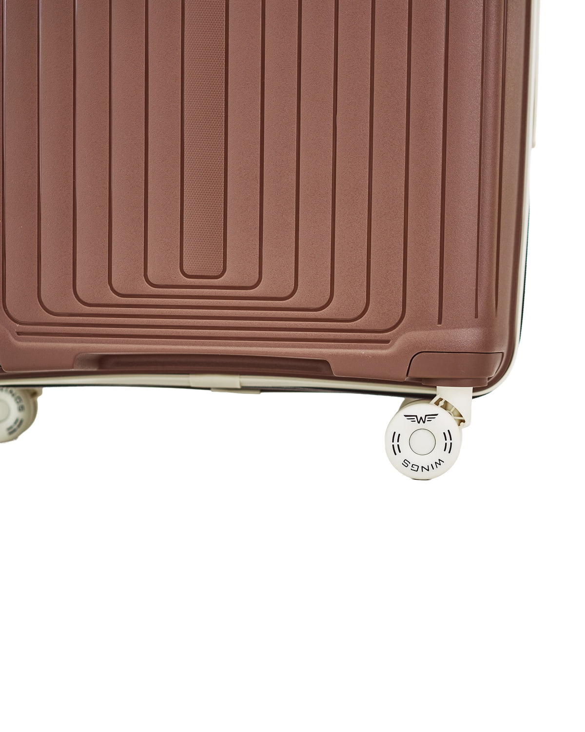 LARGE WINGS PUFFIN 28" SUITCASE CHOCOLATE BROWN