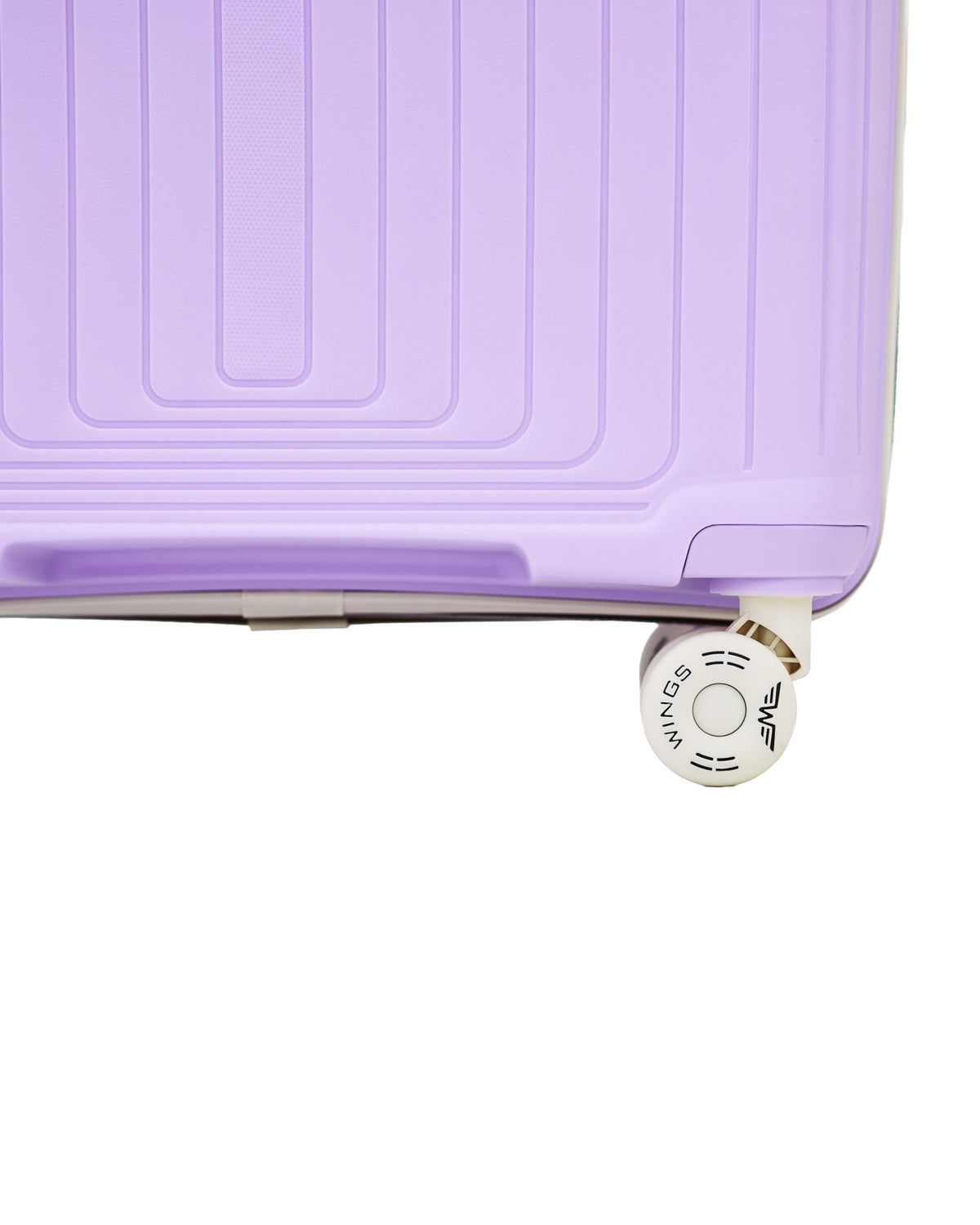 WINGS PUFFIN 20" WHITE PURPLE CABIN SUITCASE