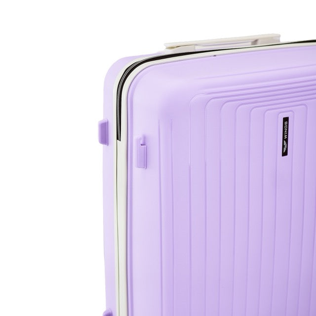 WINGS PUFFIN 20" WHITE PURPLE CABIN SUITCASE