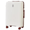 LARGE WINGS PUFFIN 28" SUITCASE OFF WHITE + BURGUNDY