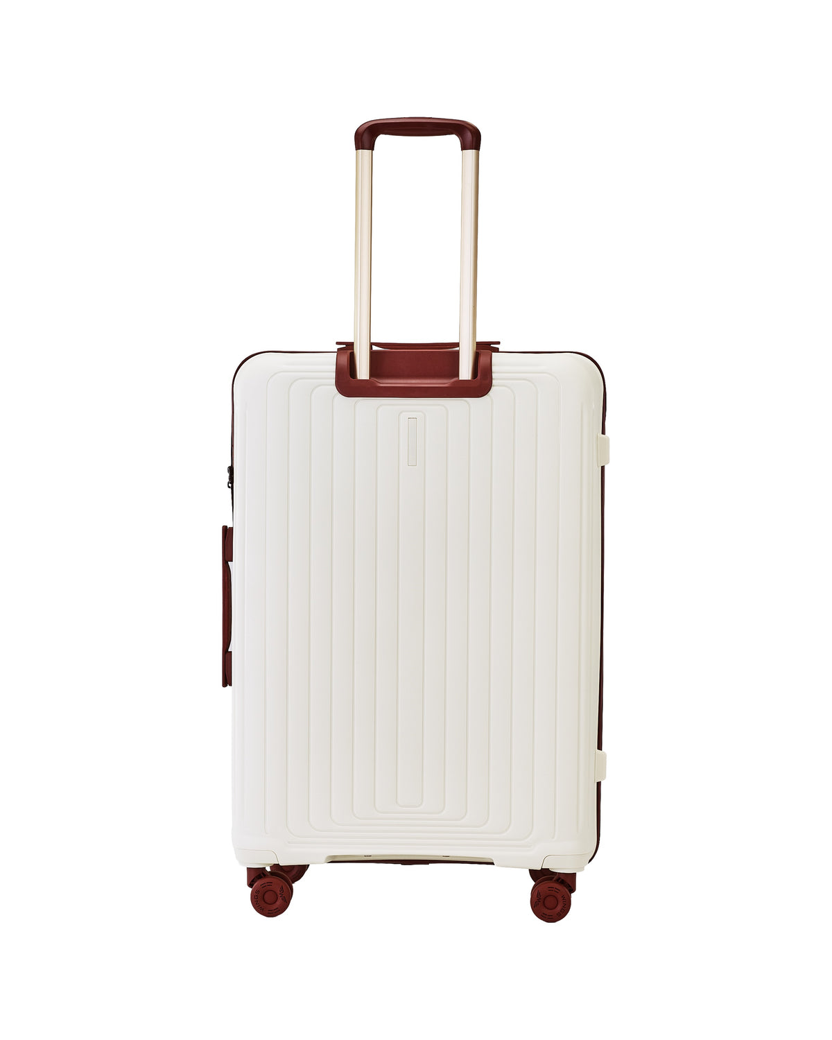 LARGE WINGS PUFFIN 28" SUITCASE OFF WHITE + BURGUNDY