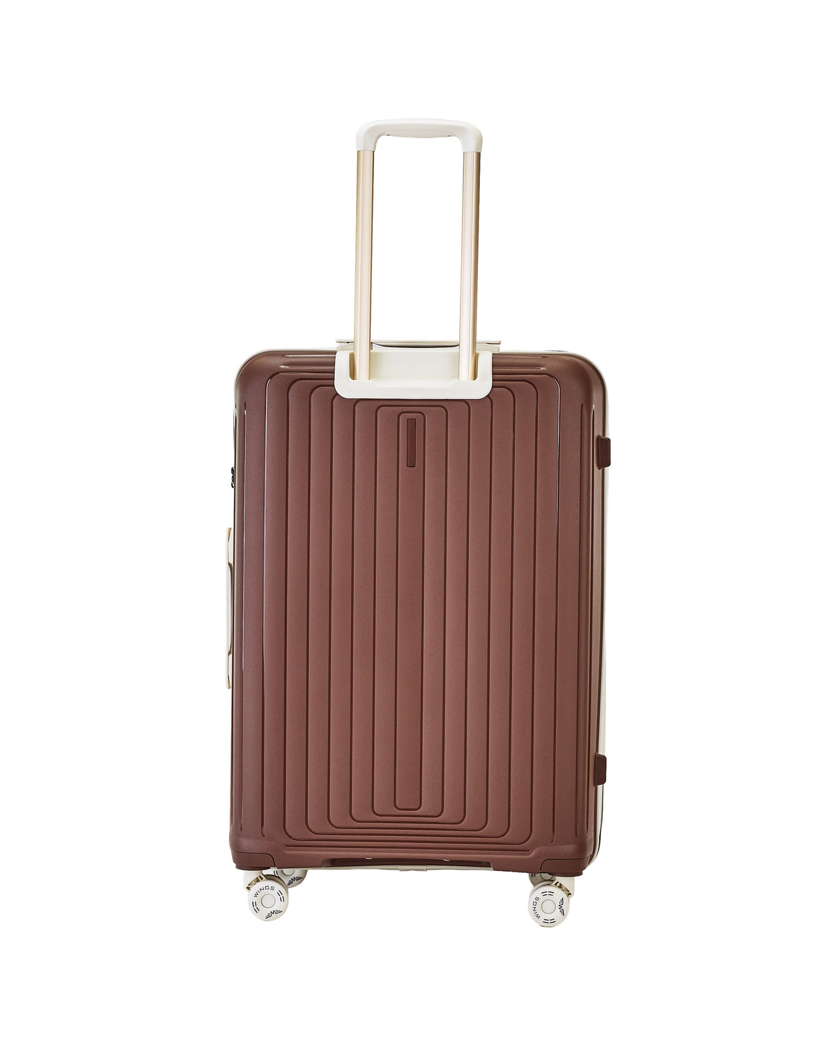 LARGE WINGS PUFFIN 28" SUITCASE CHOCOLATE BROWN