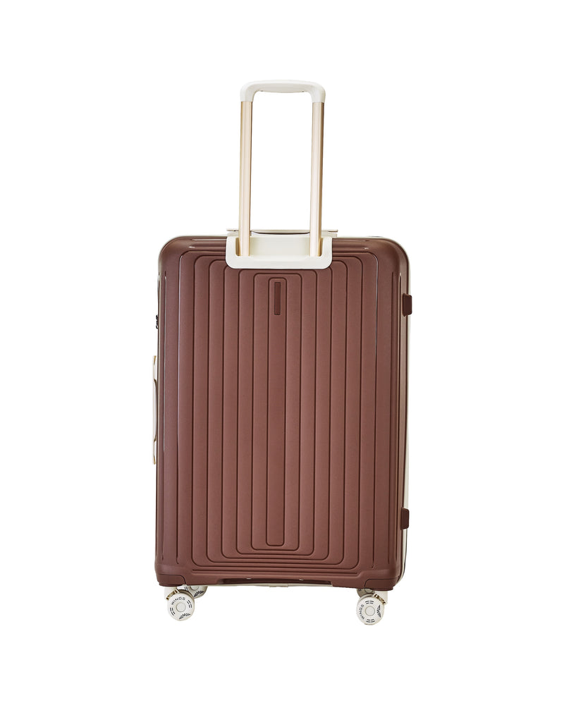LARGE WINGS PUFFIN 28" SUITCASE CHOCOLATE BROWN