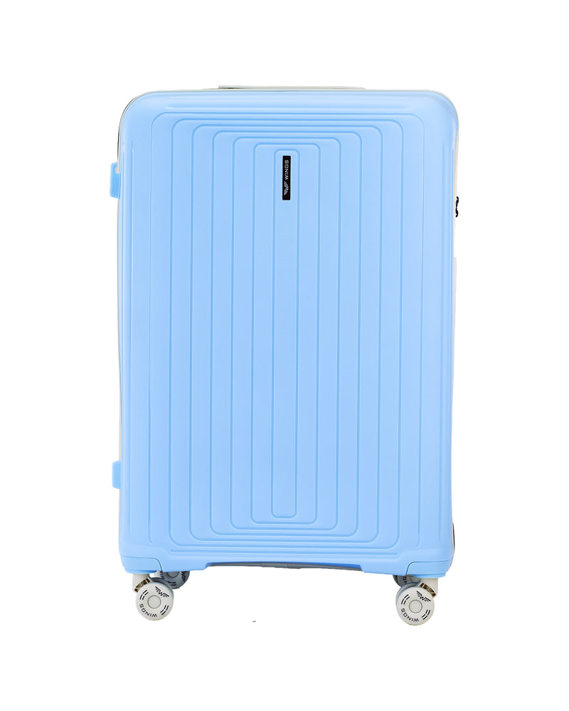 LARGE WINGS PUFFIN 28" SUITCASE LIGHT BLUE