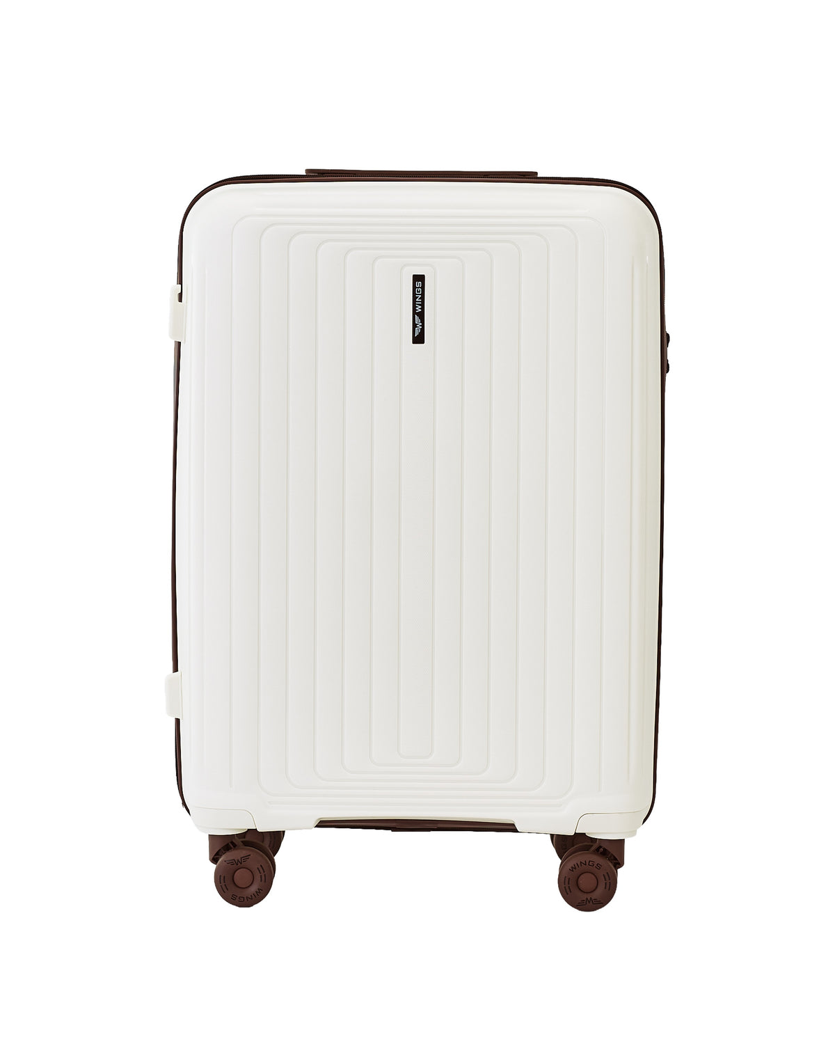 Medium WINGS PUFFIN 24" Suitcase OFF WHITE + BROWN