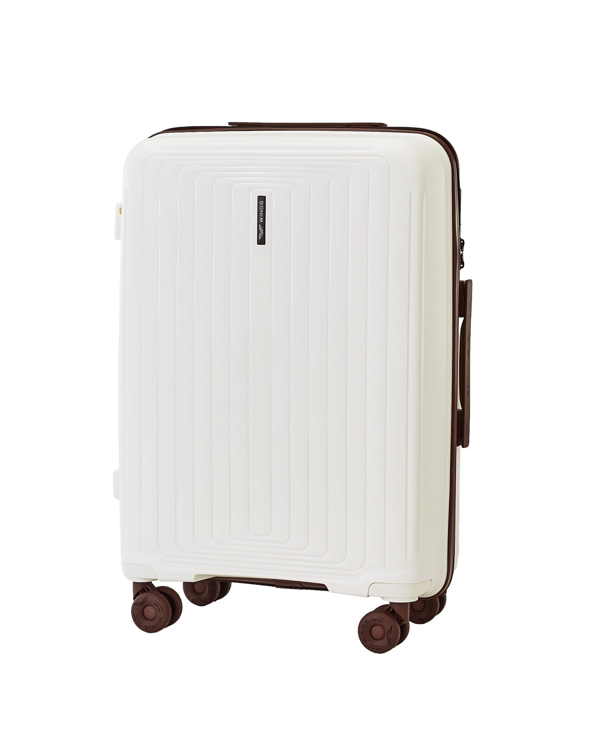 Medium WINGS PUFFIN 24" Suitcase OFF WHITE + BROWN