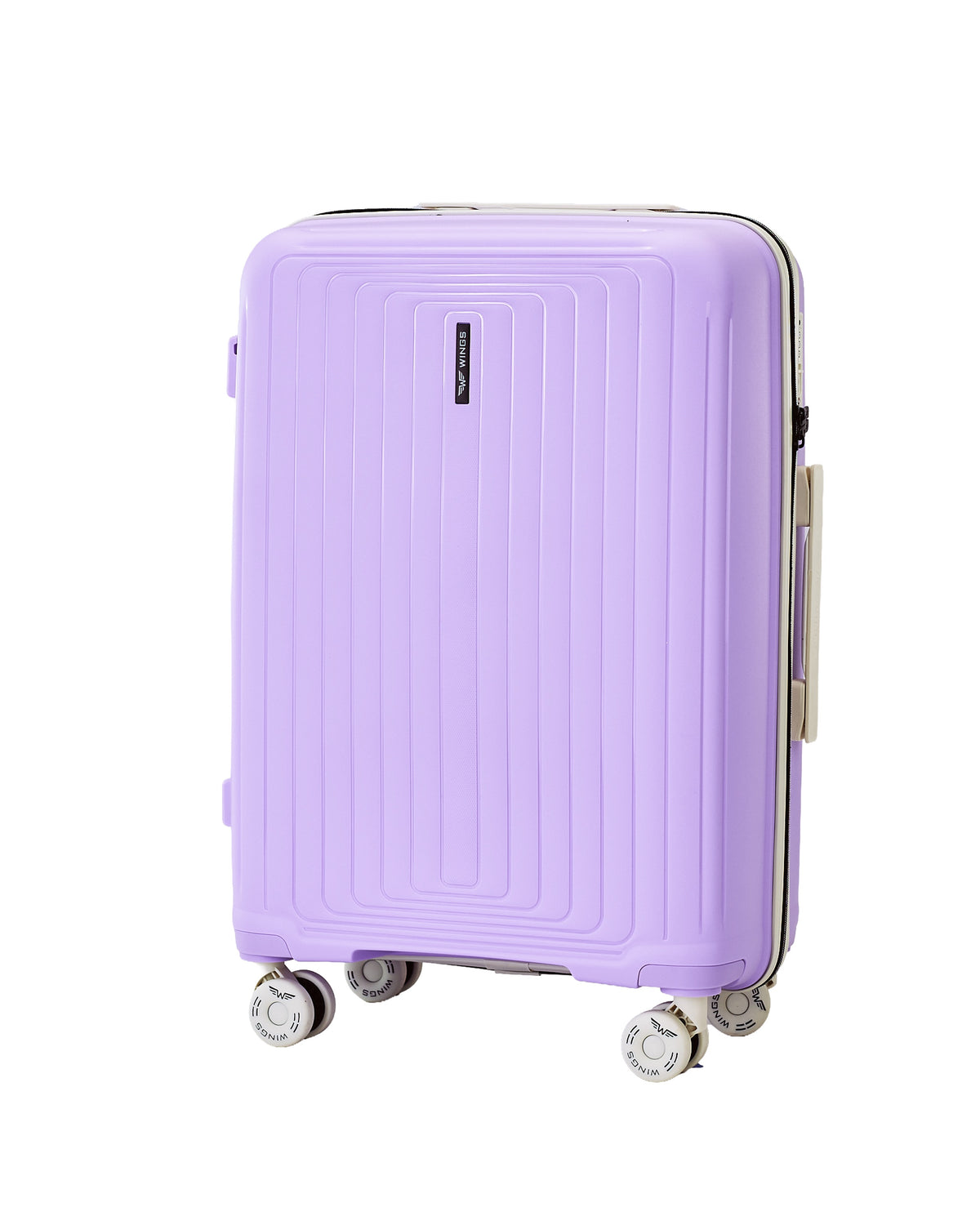 Medium WINGS PUFFIN 24" Suitcase WHITE PURPLE