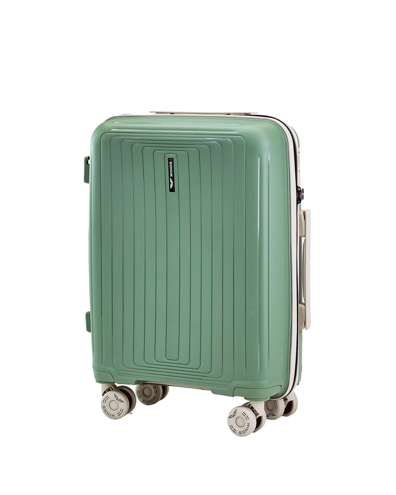 WINGS PUFFIN 20" ARMY GREEN CABIN SUITCASE