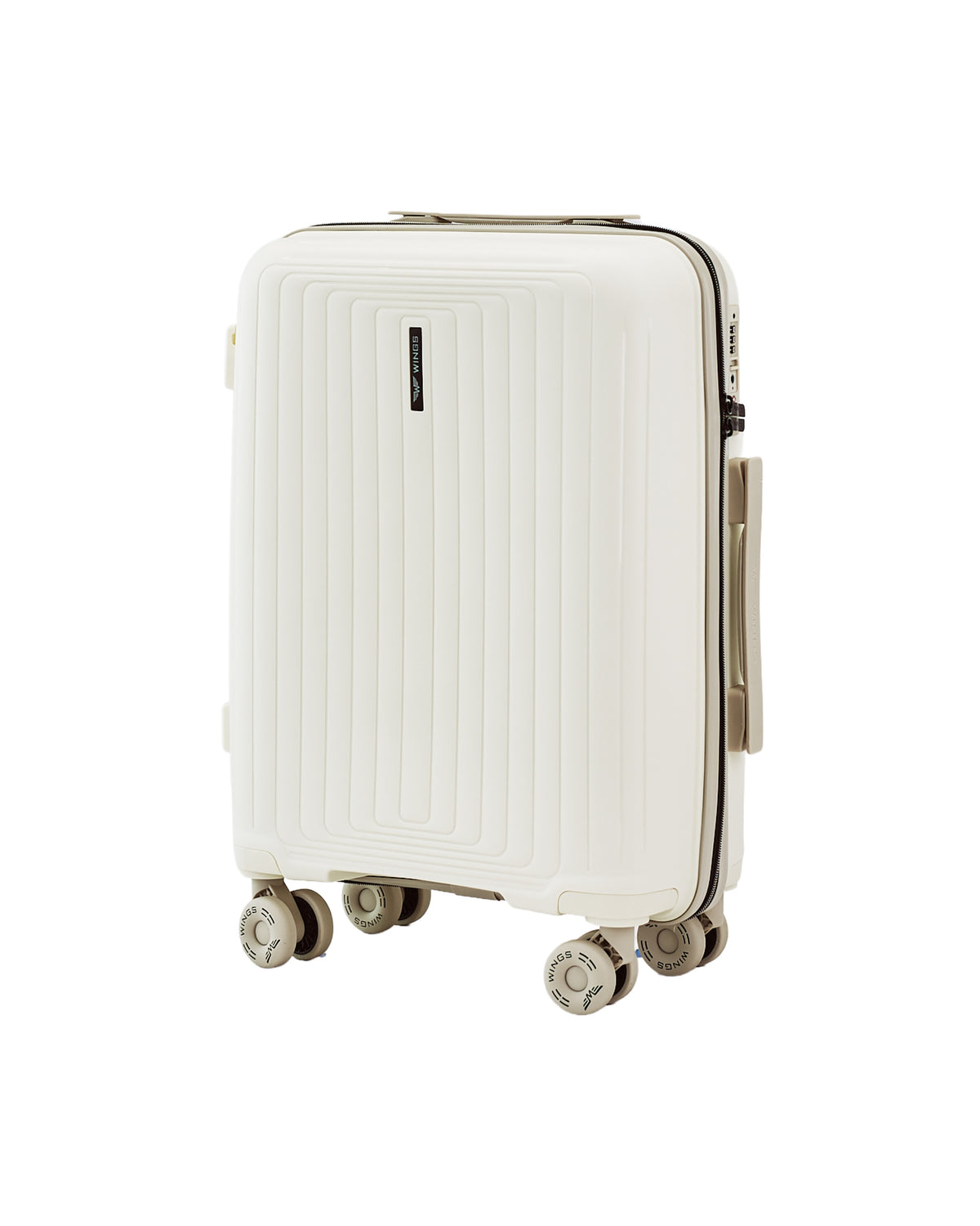 WINGS PUFFIN 20" OFF WHITE + BEIGE CABIN SUITCASE