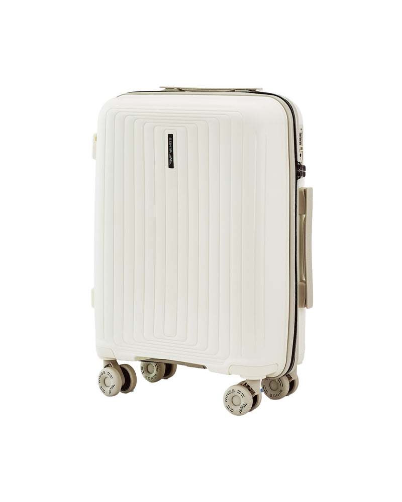 WINGS PUFFIN 20" OFF WHITE + BEIGE CABIN SUITCASE