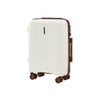 WINGS PUFFIN 20" OFF WHITE + BROWN CABIN SUITCASE