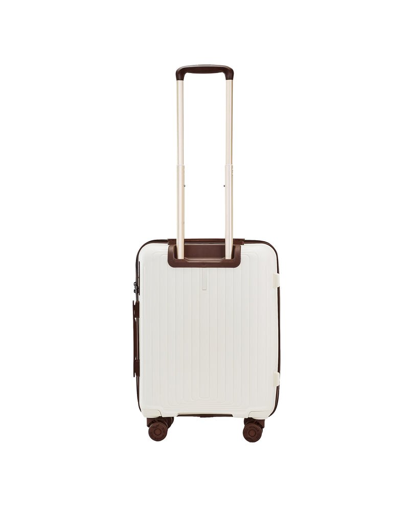 WINGS PUFFIN 20" OFF WHITE + BROWN CABIN SUITCASE