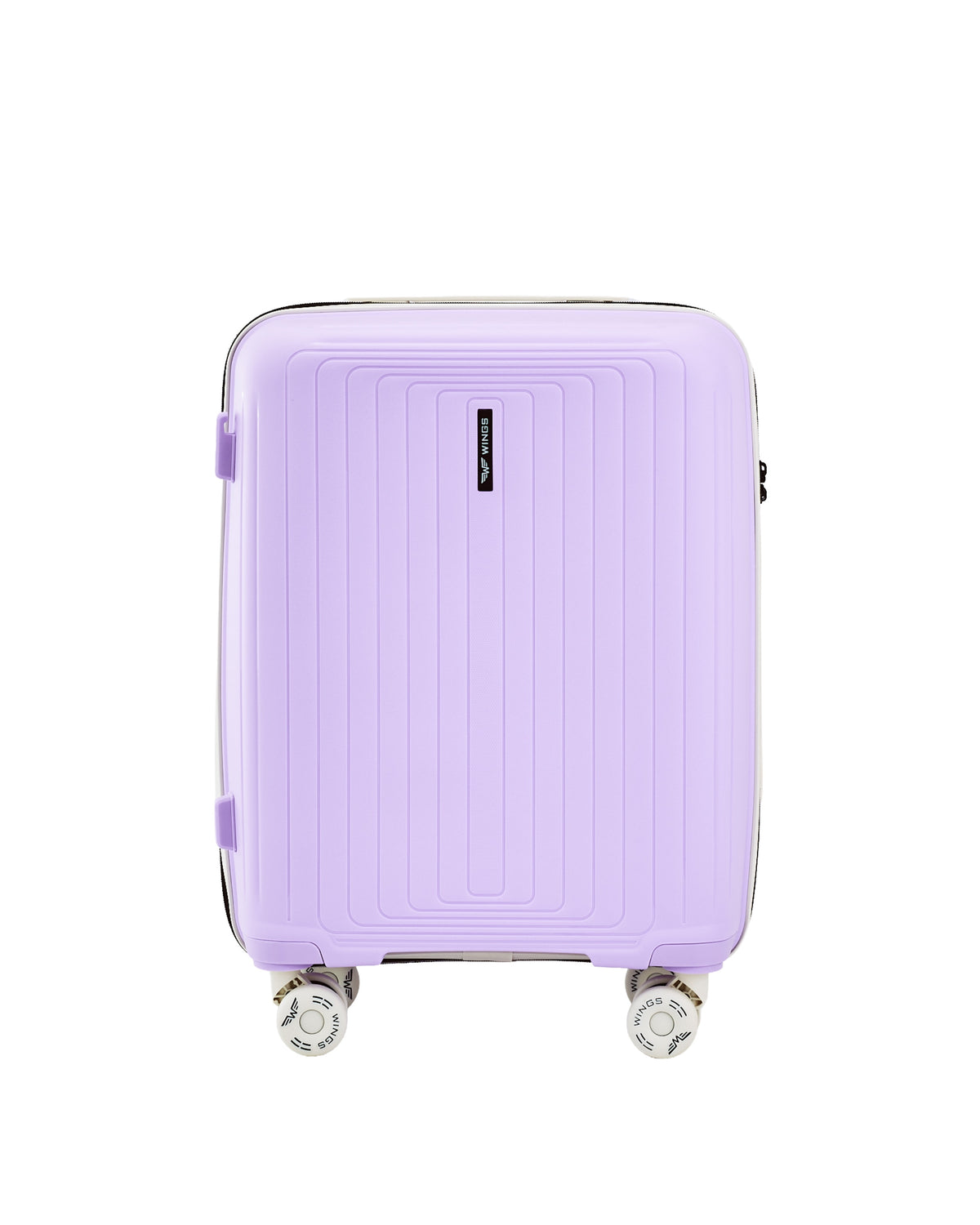 WINGS PUFFIN 20" WHITE PURPLE CABIN SUITCASE