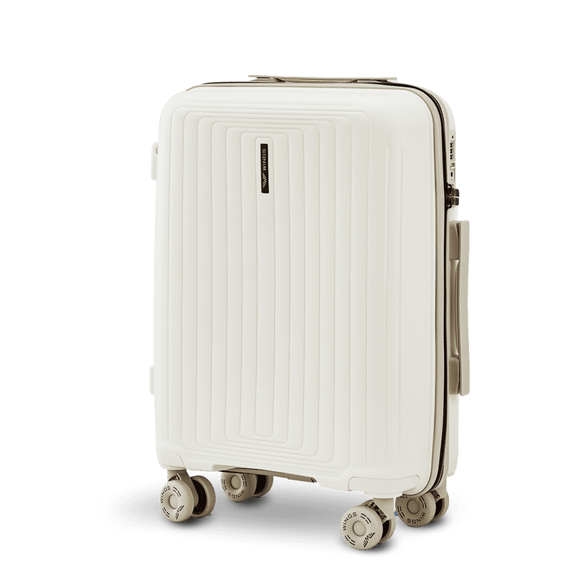 WINGS PUFFIN 20" OFF WHITE + BEIGE CABIN SUITCASE