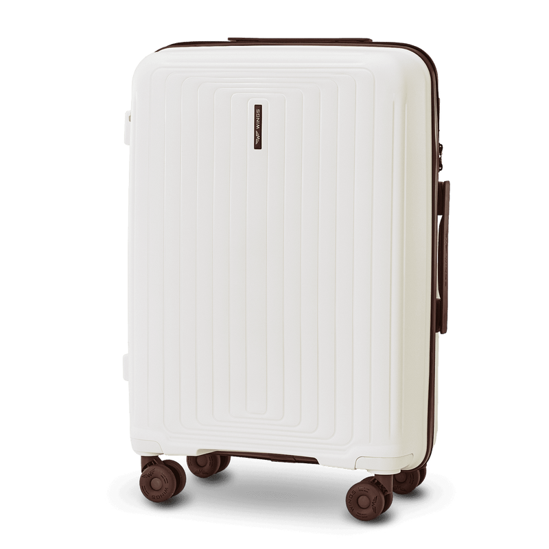 Medium WINGS PUFFIN 24" Suitcase OFF WHITE + BROWN