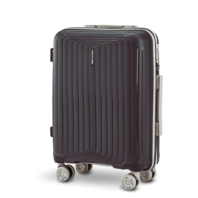 WINGS PUFFIN 20" BLACK CABIN SUITCASE