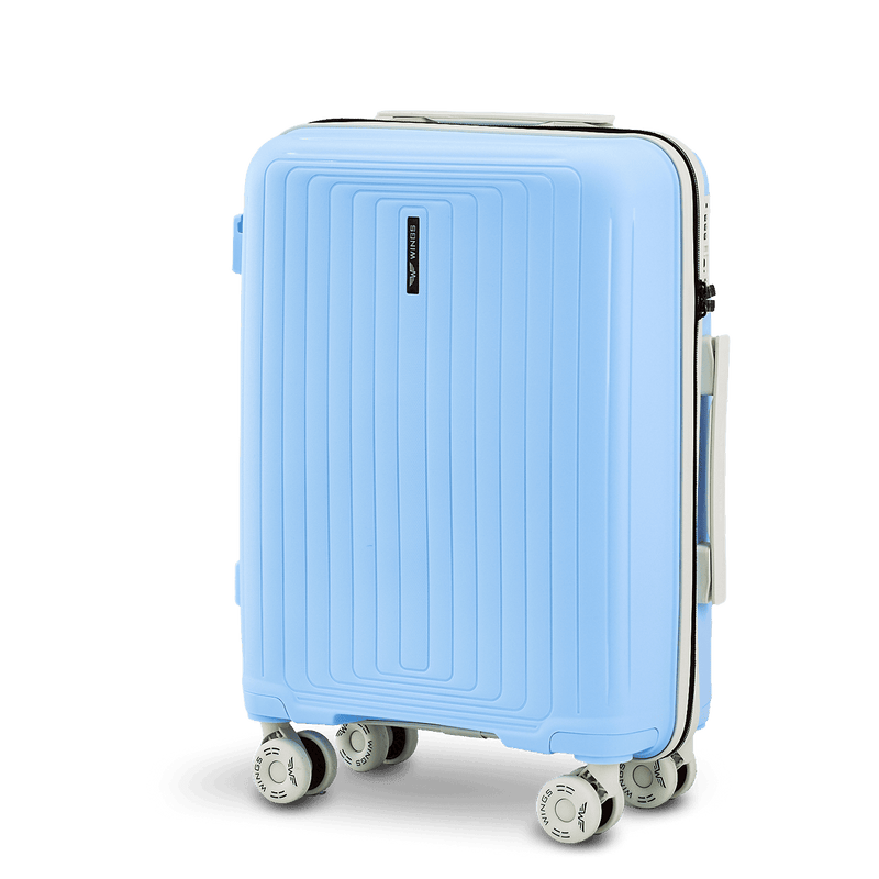 WINGS PUFFIN 20" LIGHT BLUE CABIN SUITCASE