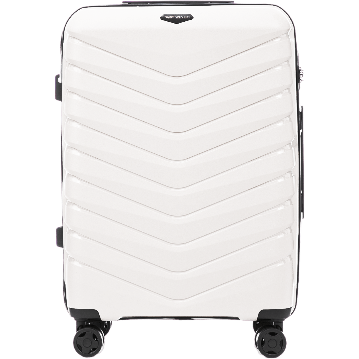 Střední kufr Wings PHOENIX 2.0 polypropylen 24" BÍLÝ