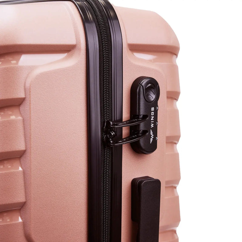 Set of 3 suitcases Wings PHOENIX 2.0 polypropylene ROSE GOLD