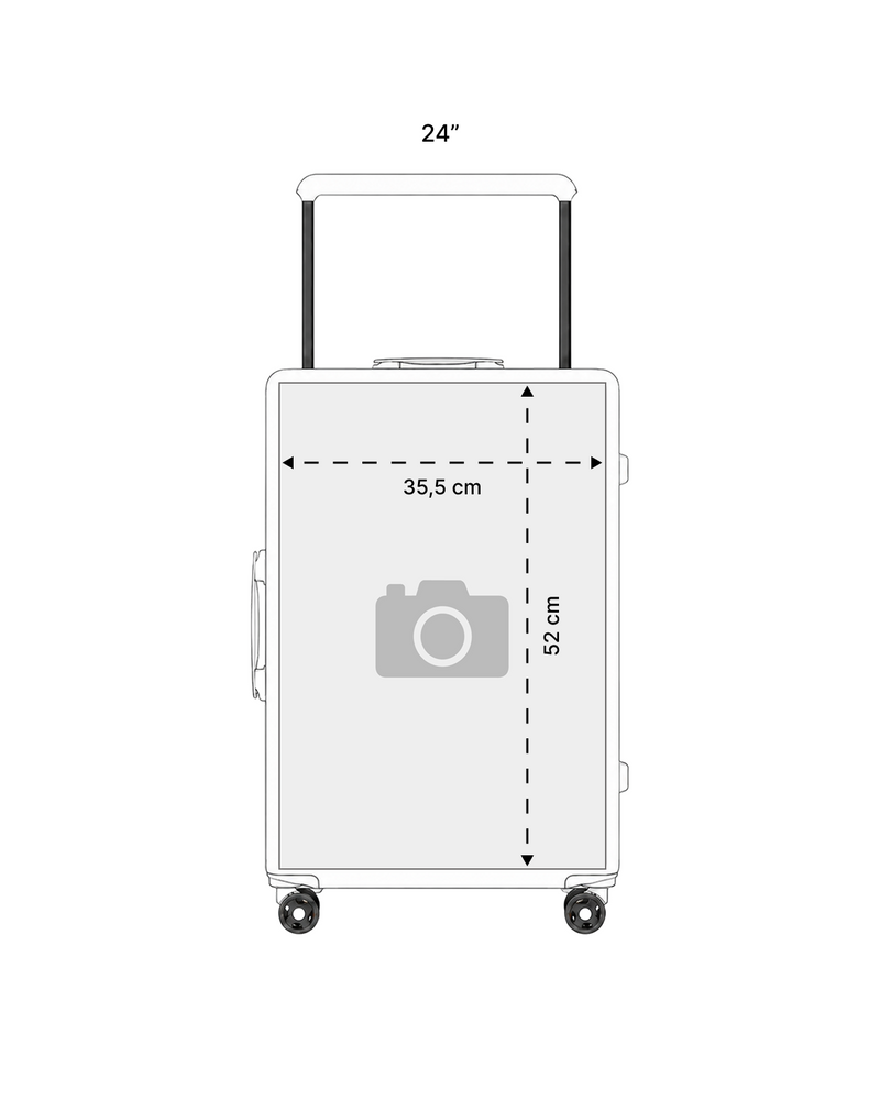 Střední kufr Wings PERSONALIZED ABS+ 24" DIRTY WHITE