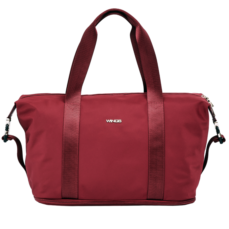 Veľká dámska taška ROSELLA s možnosťou rozšírenia DARK RED