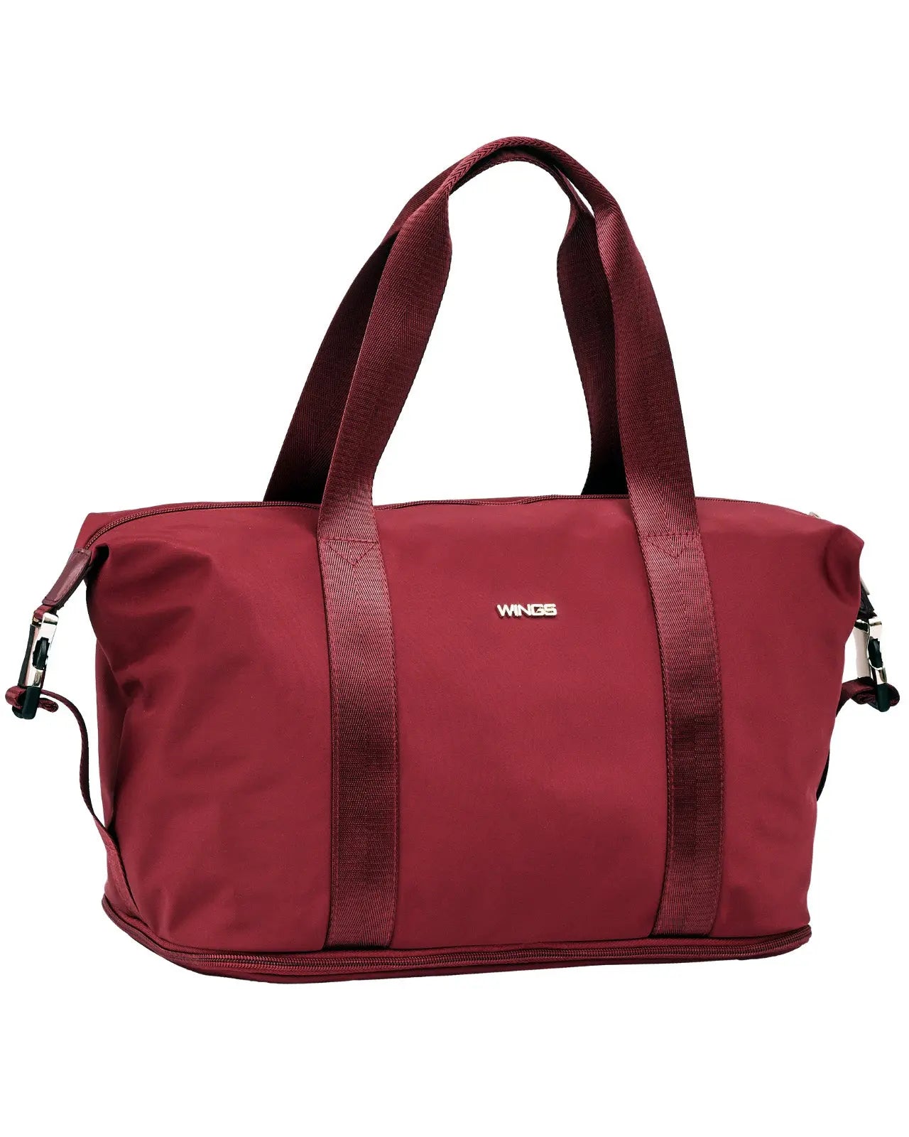 Duża torba damska ROSELLA z funkcją poszerzania DARK RED ROSELLA COLLECTION