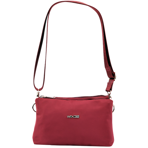 Sports bag ROSELLA with cosmetic pouch function DARK RED