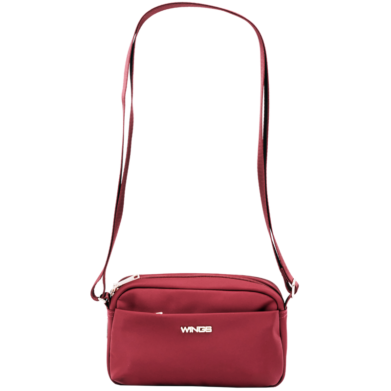 Športová taška WINGS ROSELLA – malá dámska taška cez rameno, farba DARK RED