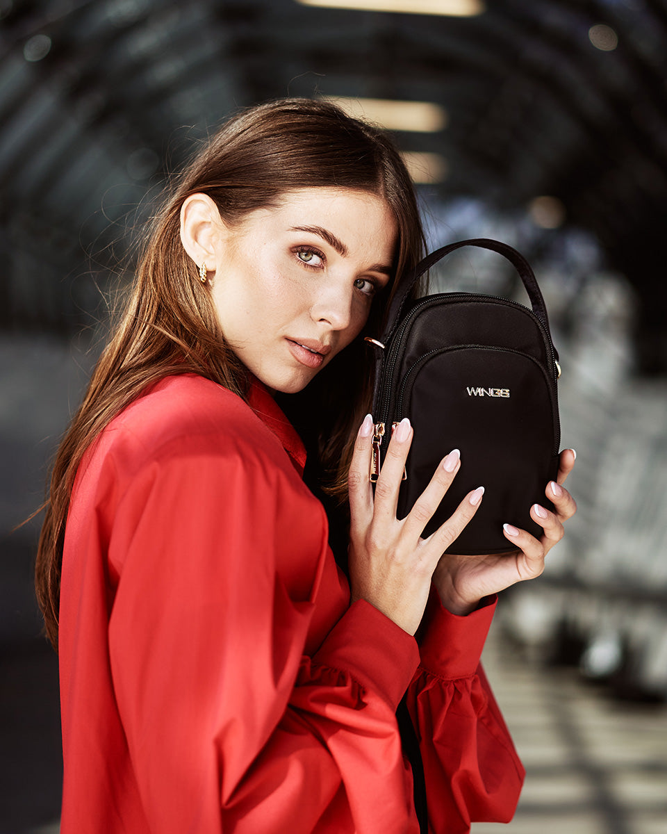 Malá crossbody taška ROSELLA ČIERNA