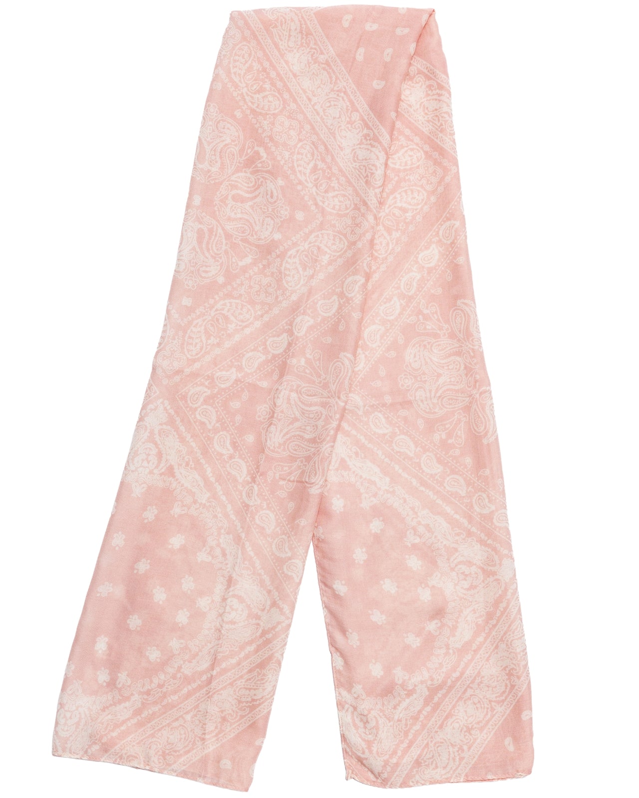 WINGS Women's Scarf 180x90 cm Pink Bandana Pattern