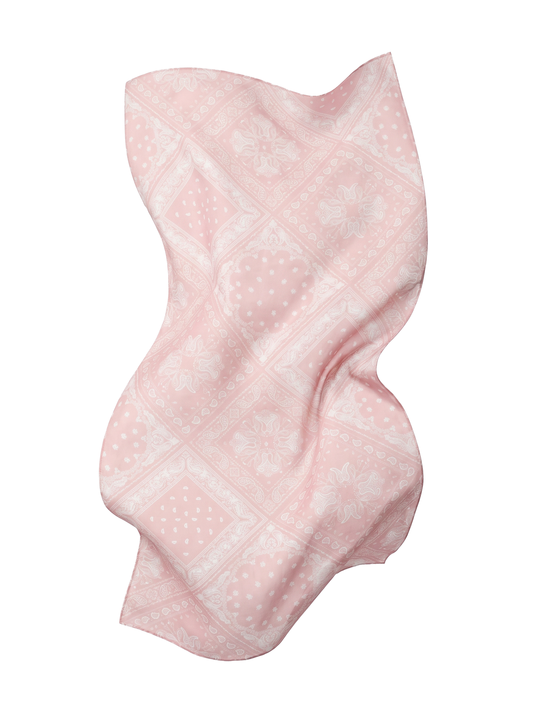 Dámský šátek WINGS 180x90 cm růžový vzor bandana