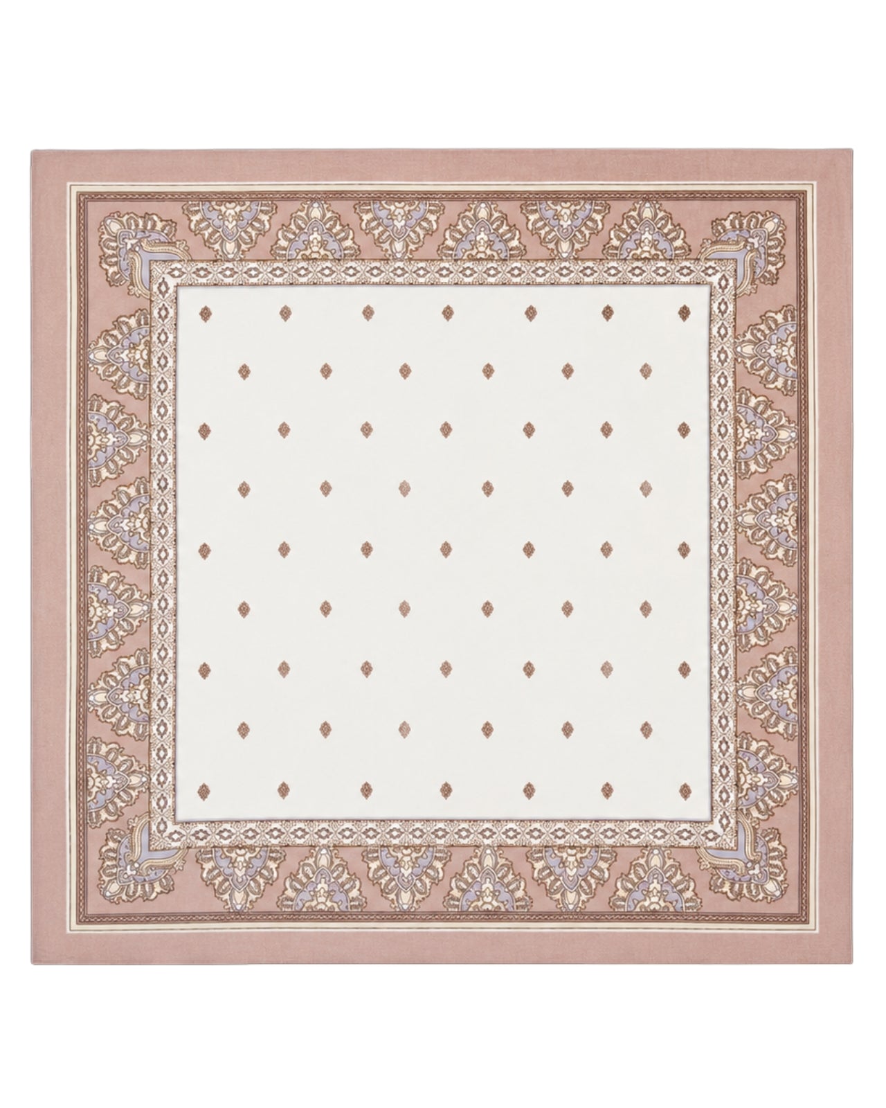 Dámský šátek WINGS béžový 90x90 cm elegantní orientální motiv