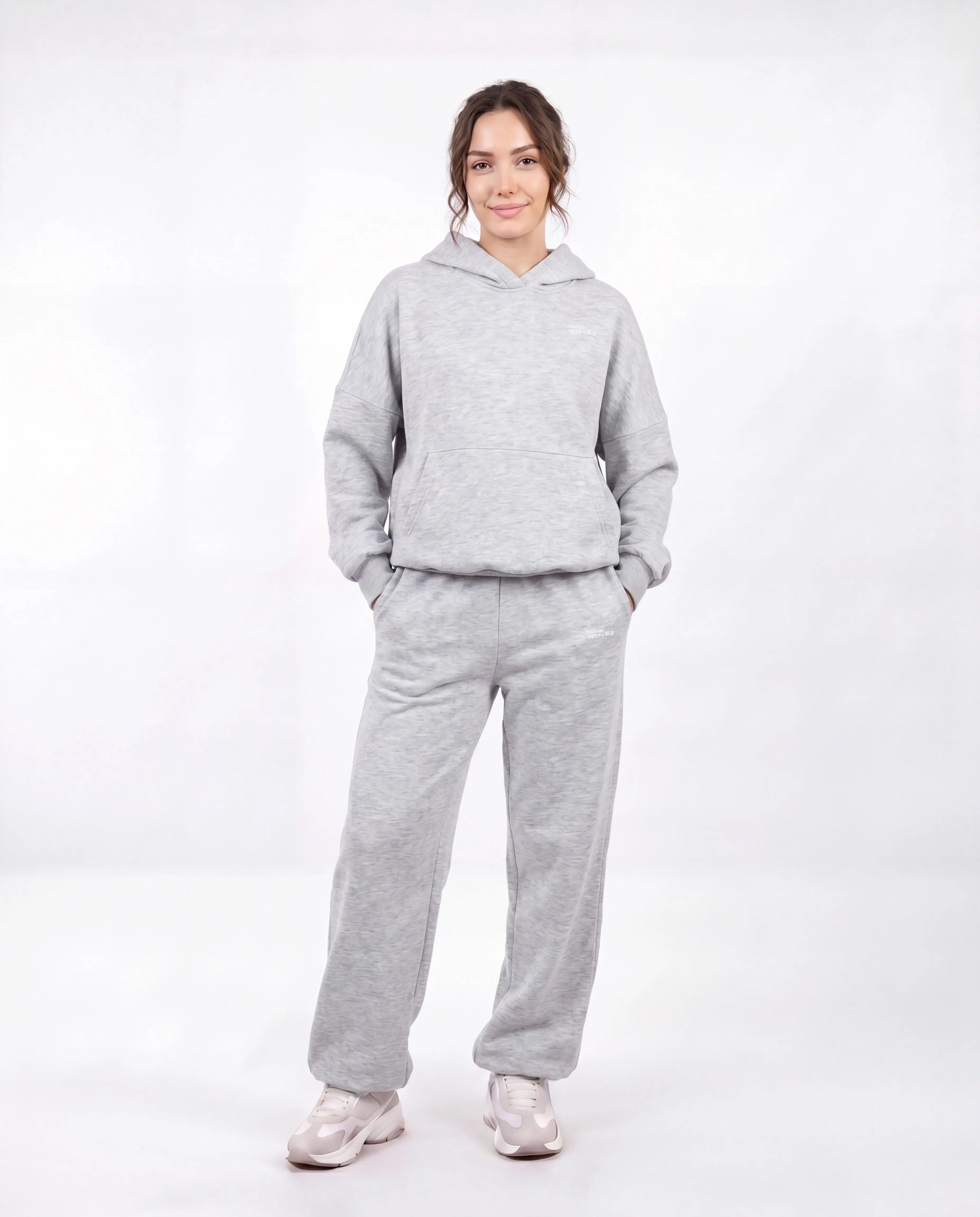 Sports Illustrated XXL トレーナー グレー WINGS UNLEASH Women's Oversized Cotton Sweatsuit Set GREY -