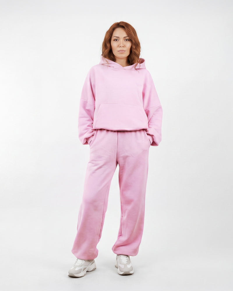 Komplett träningsset WINGS UNLEASH dam oversize bomull PINK