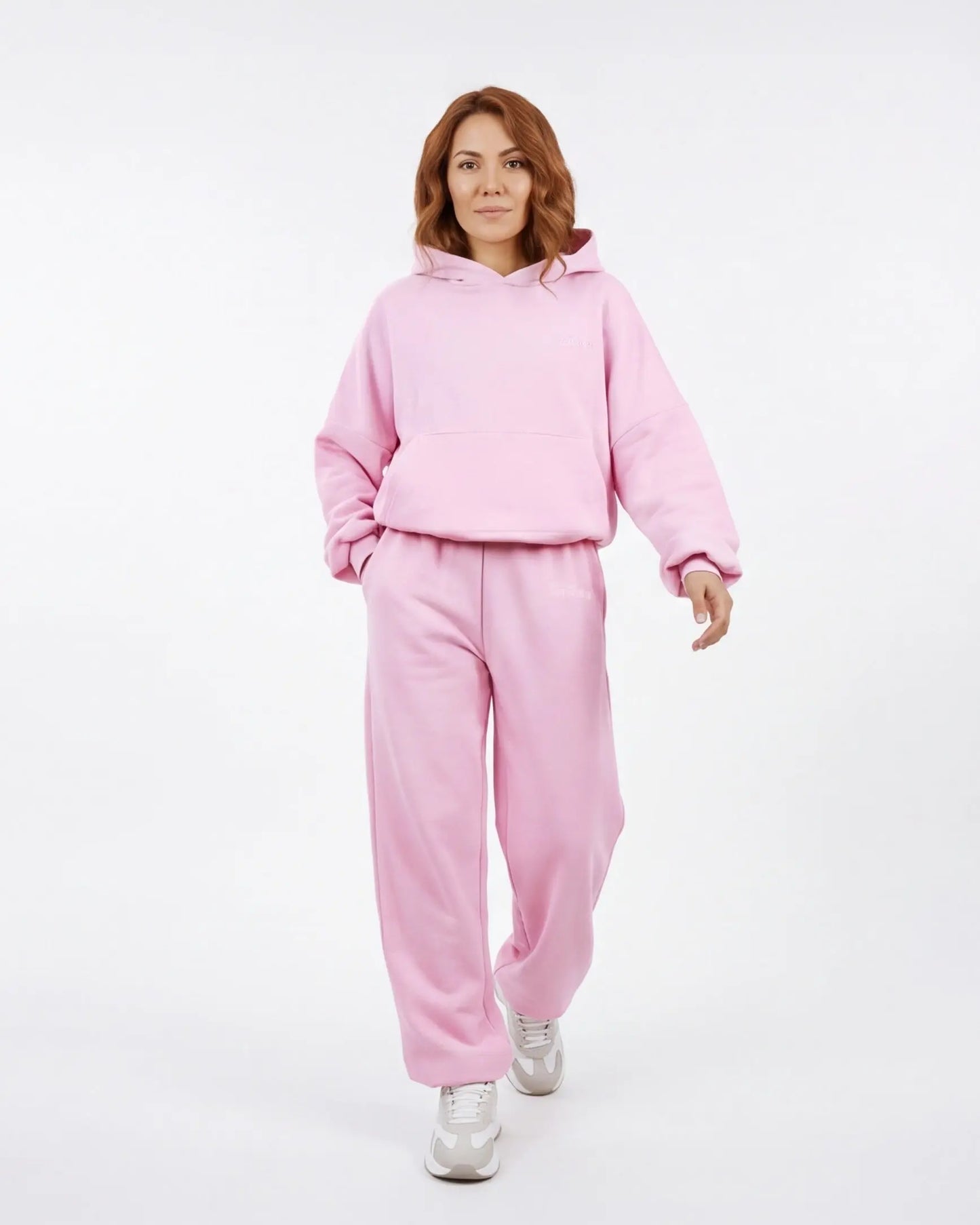 Komplet dresowy WINGS UNLEASH damski oversize bawełna PINK WINGS UNLEASH