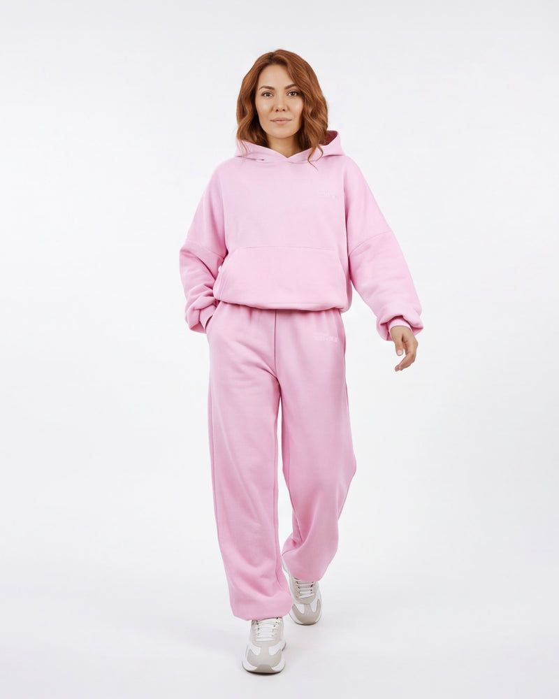 Komplett träningsset WINGS UNLEASH dam oversize bomull PINK