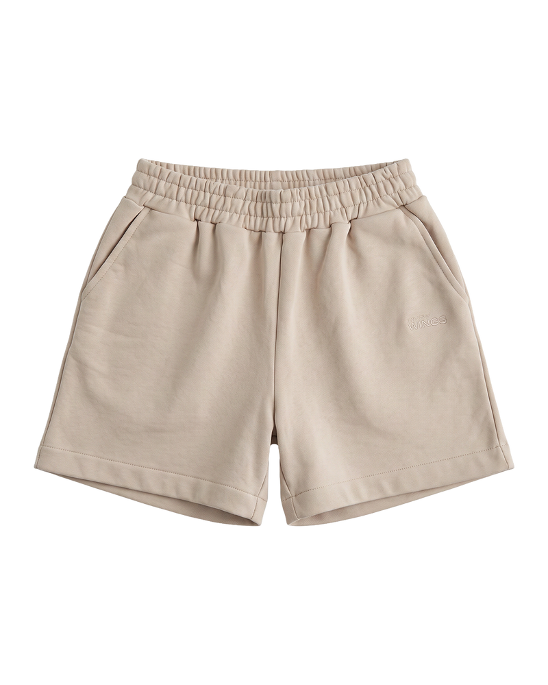 Dámské teplákové šortky UNLEASH WINGS BEIGE
