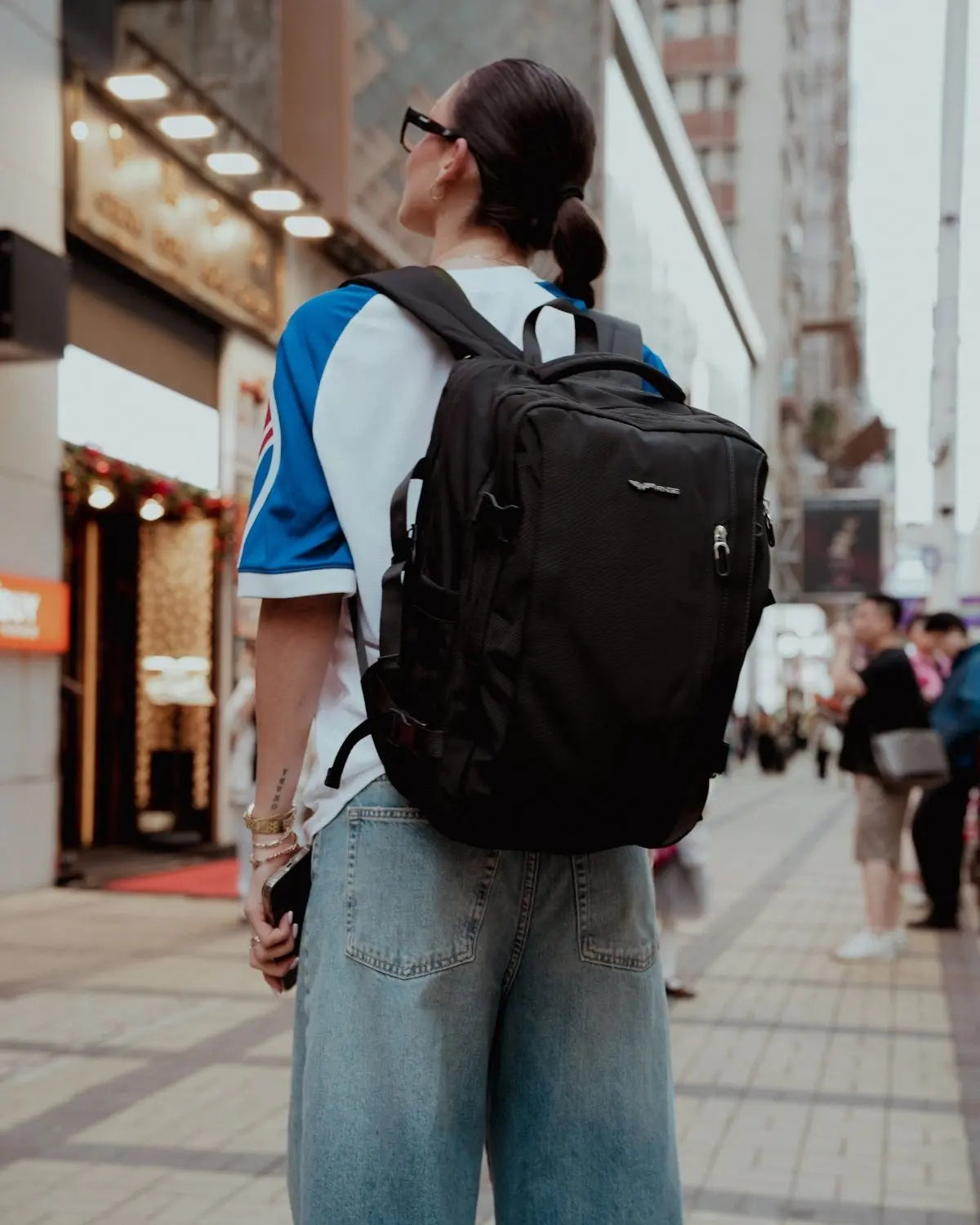 バッグ Nao the sky walker WINGS Rucsac multifuncțional SKYLARK extensibil BLACK - WINGSBRAND