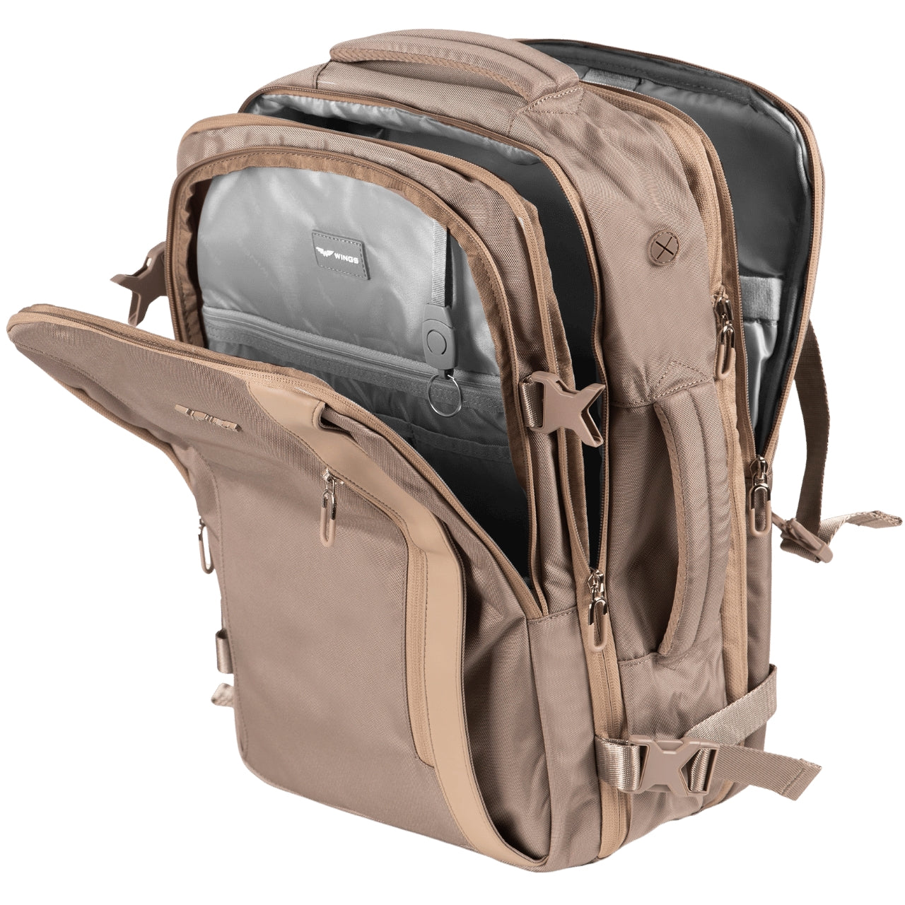 Zaino multifunzione WINGS SKYLARK espandibile BEIGE